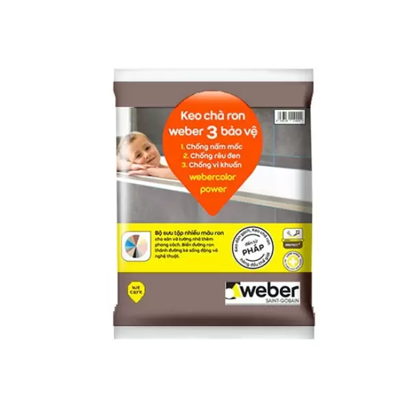 Keo chà ron Weber Color Power PO155 màu socola