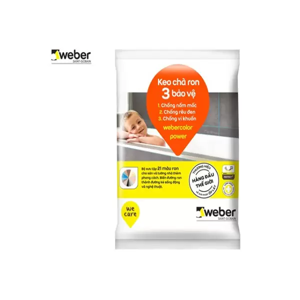 Keo chà ron Weber Color Power PO128 màu kem marfil