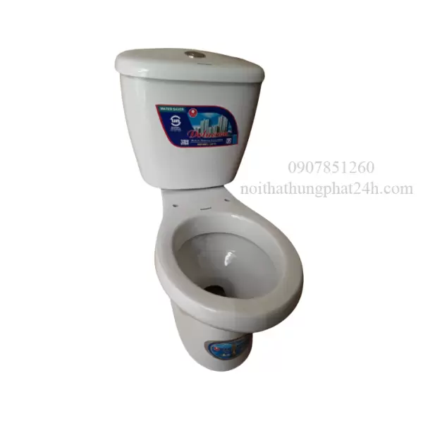 Bàn Cầu 2 Khối Giá Rẻ Dolacaera (2 nút nhấn)