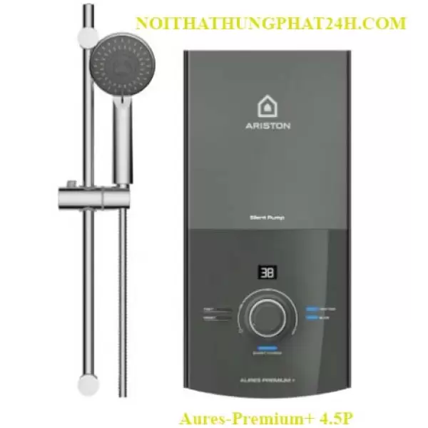 Bình Nước Nóng Ariston Trực Tiếp Có Bơm Aures Premium+ Dòng Cao Cấp