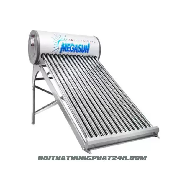 BÌNH NƯỚC NÓNG NĂNG LƯỢNG MẶT TRỜI MEGASUN KAE- 200 LÍT - RUỘT BÌNH INOX 304