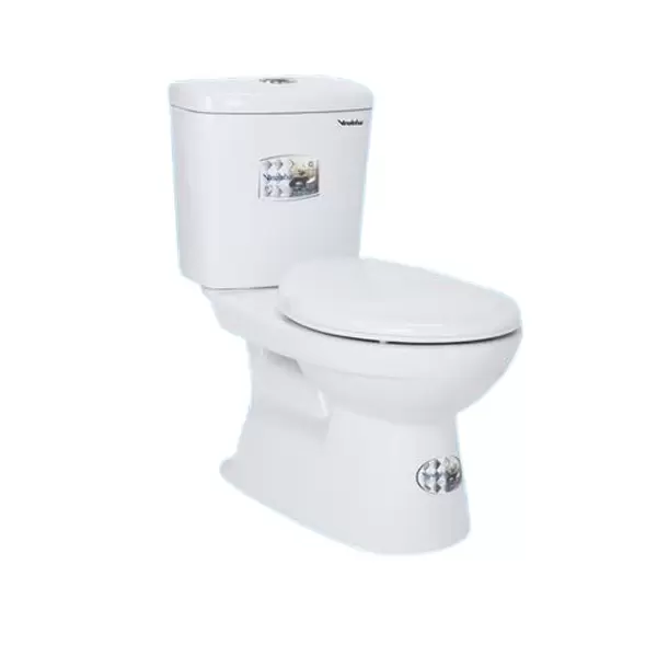 Bàn cầu 2 khối giá rẻ Vinaloha 2 nút nhấn