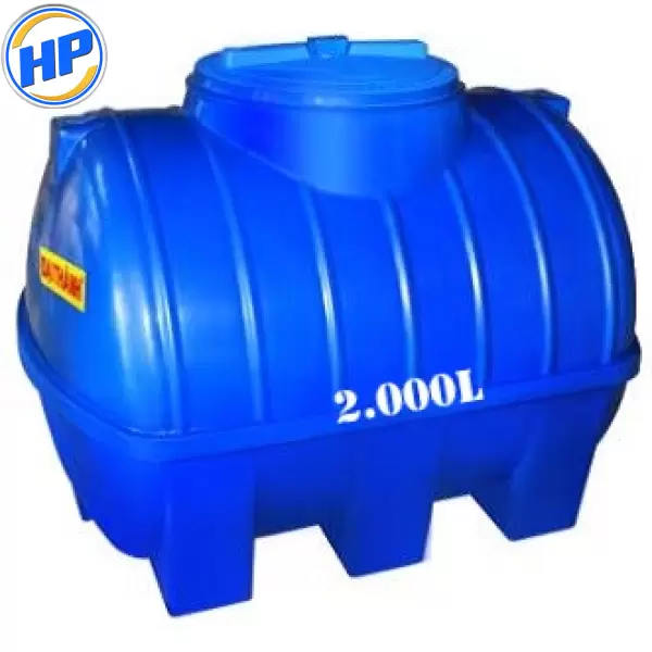 Bồn Nước Nhựa Đại Thành 2000L ngang thế hệ mới
