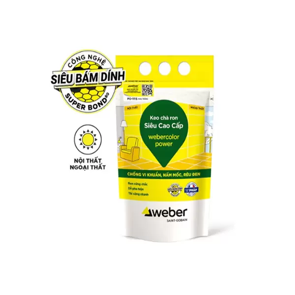 Keo chà ron Weber Color Power PO124 Màu Vàng Chanh
