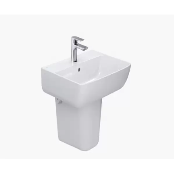 Chậu rửa mặt lavabo treo tường Inax  AL-312V và chân chậu L-298VC