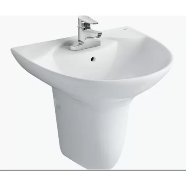 Chậu rửa mặt lavabo treo tường Inax  L-288V và chân ngắn L-288VC