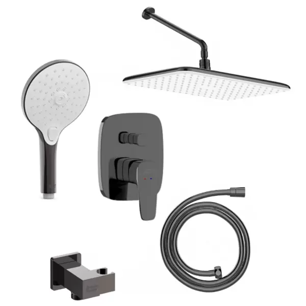 Combo bộ sen tắm âm tường American Standard màu xám đen