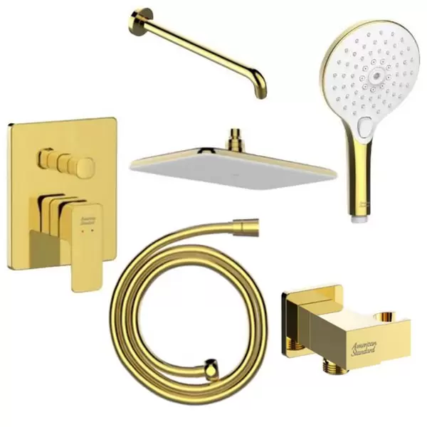 Bộ sen tắm âm tường American Standard màu vàng