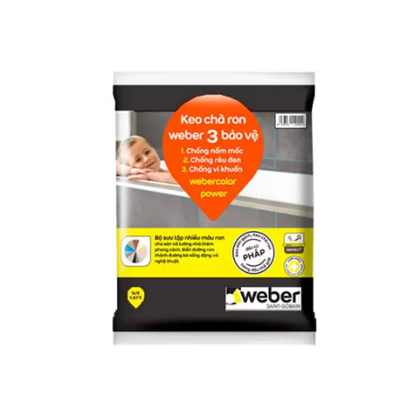 Keo chà ron Weber Color Power PO116 Đen