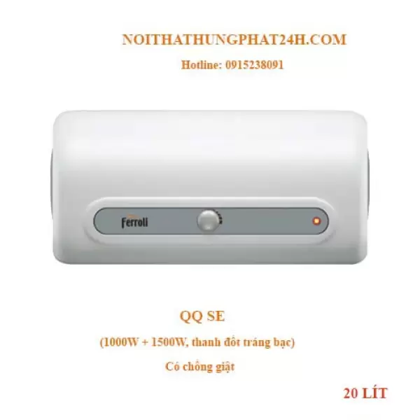Bình Nóng Lạnh Ferroli Gián Tiếp QQ SE 20L (AG+ 20L)