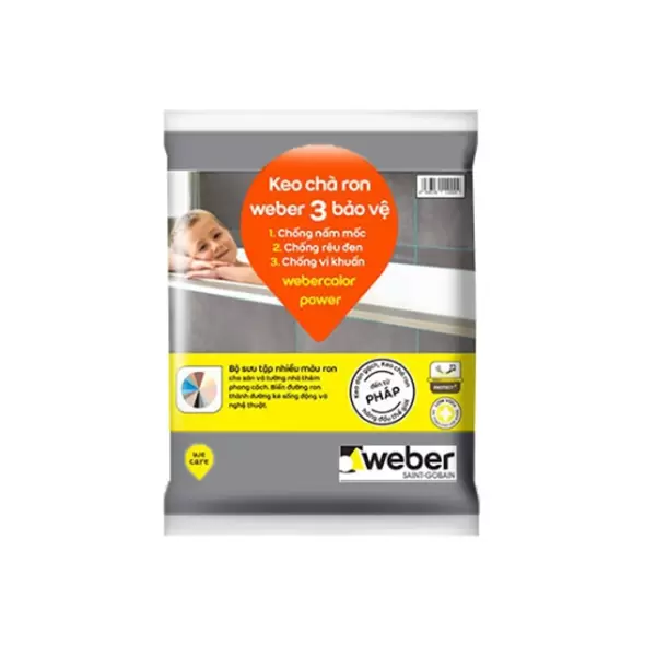 Keo chà ron Weber Color Power PO115 Xám